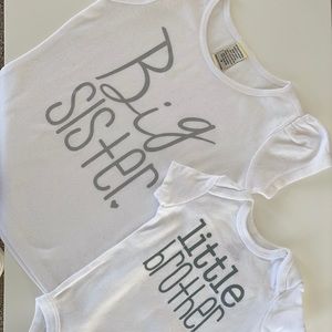 Etsy siblings t-shirt (3T) and bodysuit (NB)